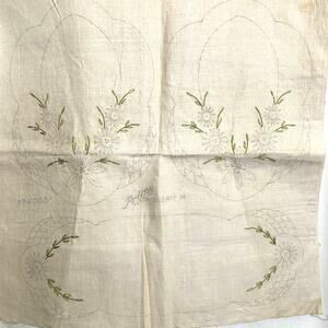Vintage Prime Needleart Co Stamped Linen Doilies To Embroider 18x18